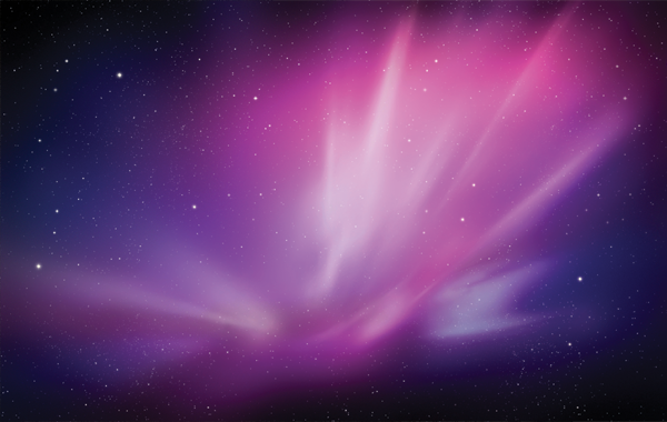 The familiar Mac desktop background image is inspired of Auroras