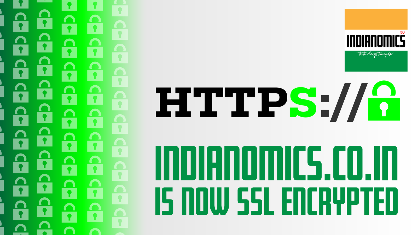 Indianomics.co.in is now secure!