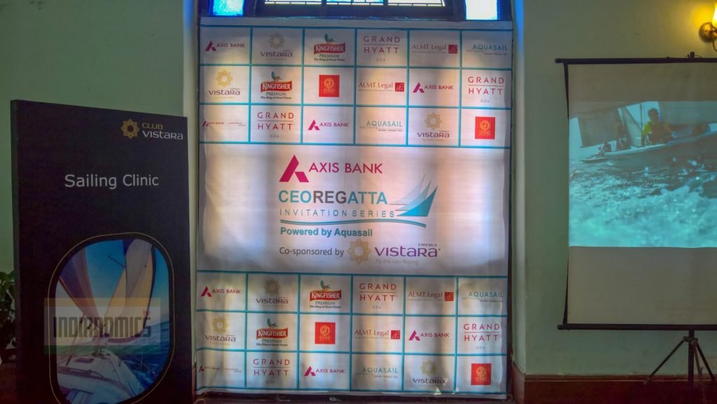Axis Bank sponsored CEO Regatta Yacht sailing event poster