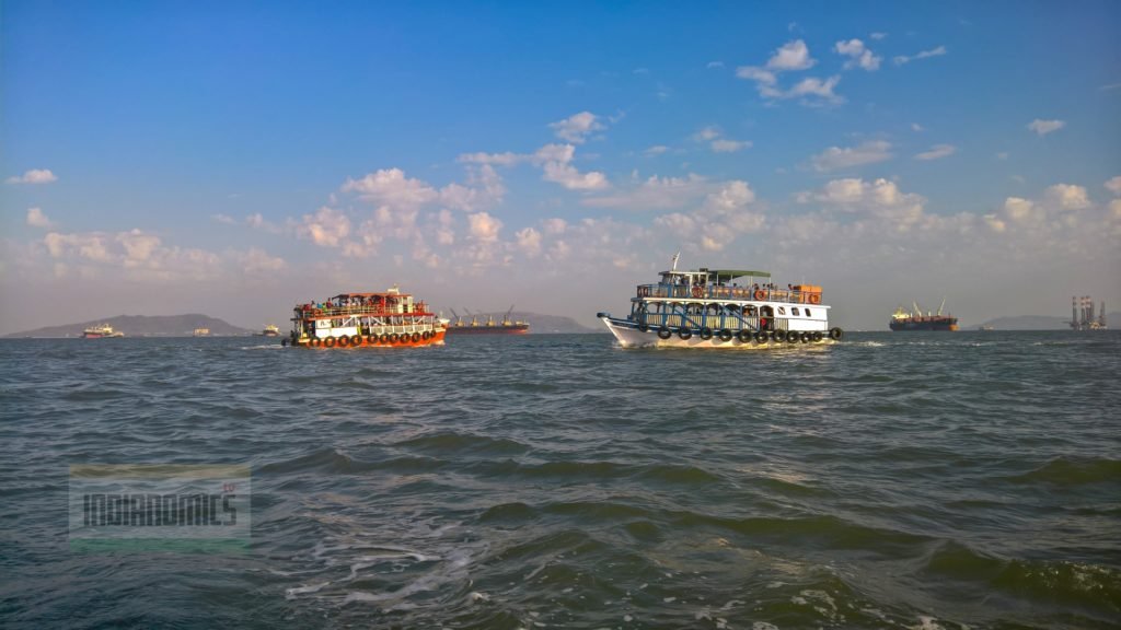 Local Ferries crossing each other