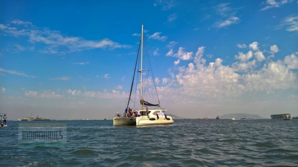 The Luxury Yacht Eesha, floating around Mumbai Jetty