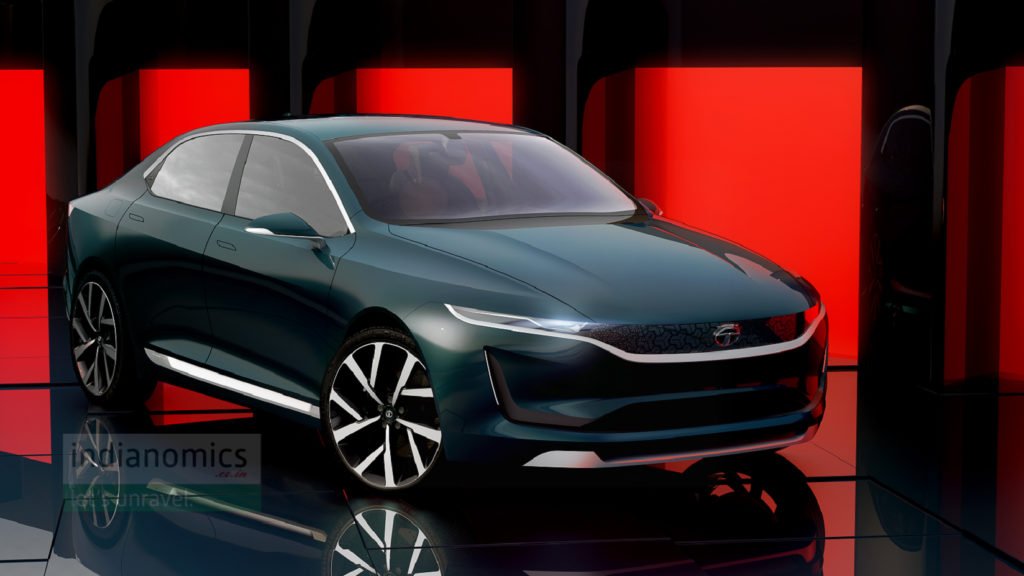 Tata Motors eVision Concept Sedan Car Exterior
