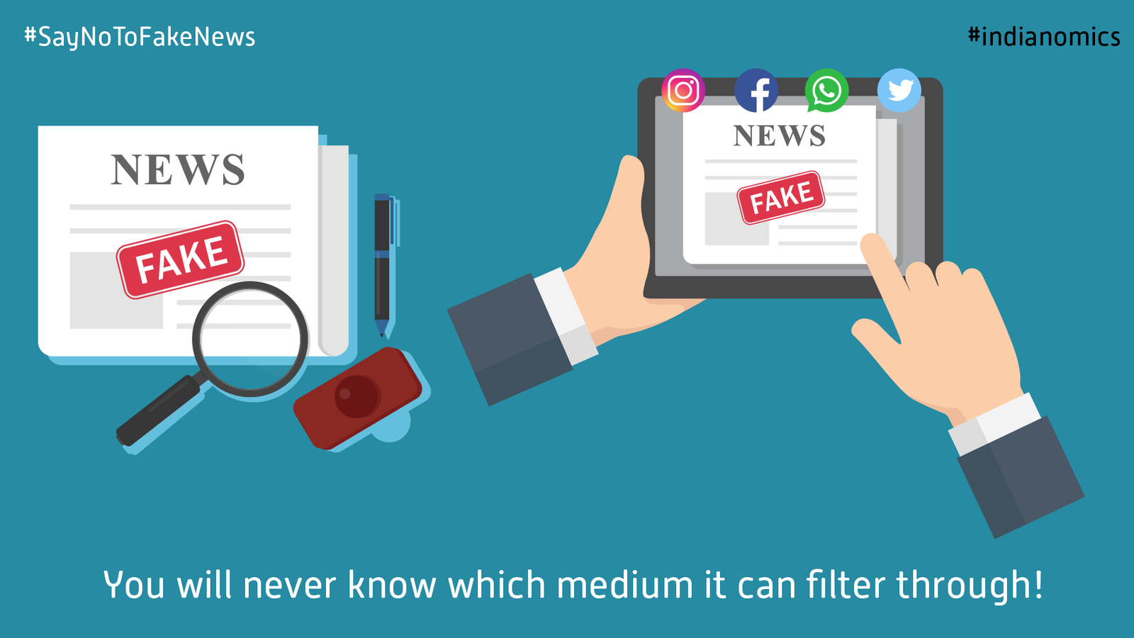You will never know which medium it can filter through! Do not believe everything what you see and what you hear! #SayNoToFakeNews