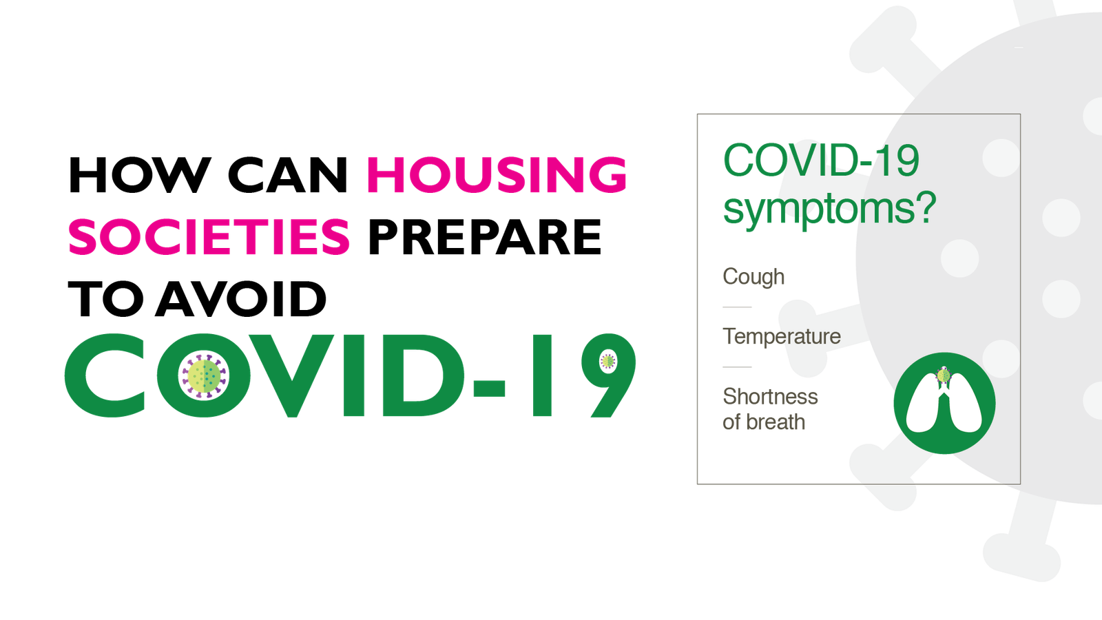 How can Housing Societies prepare to avoid COVID-19?